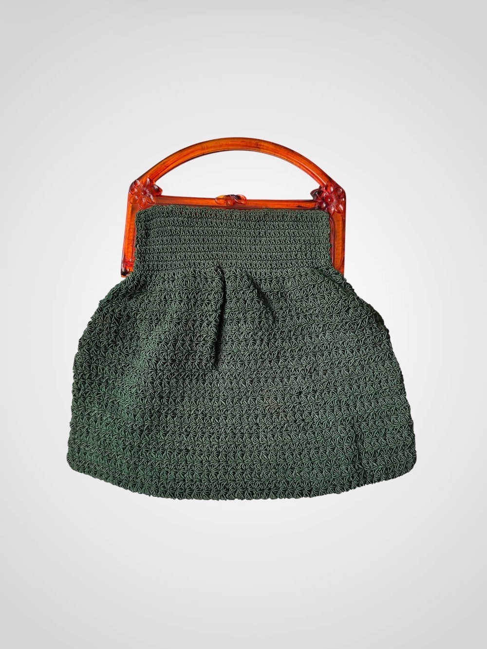 Vintage 1930s Crochet Corde Purse